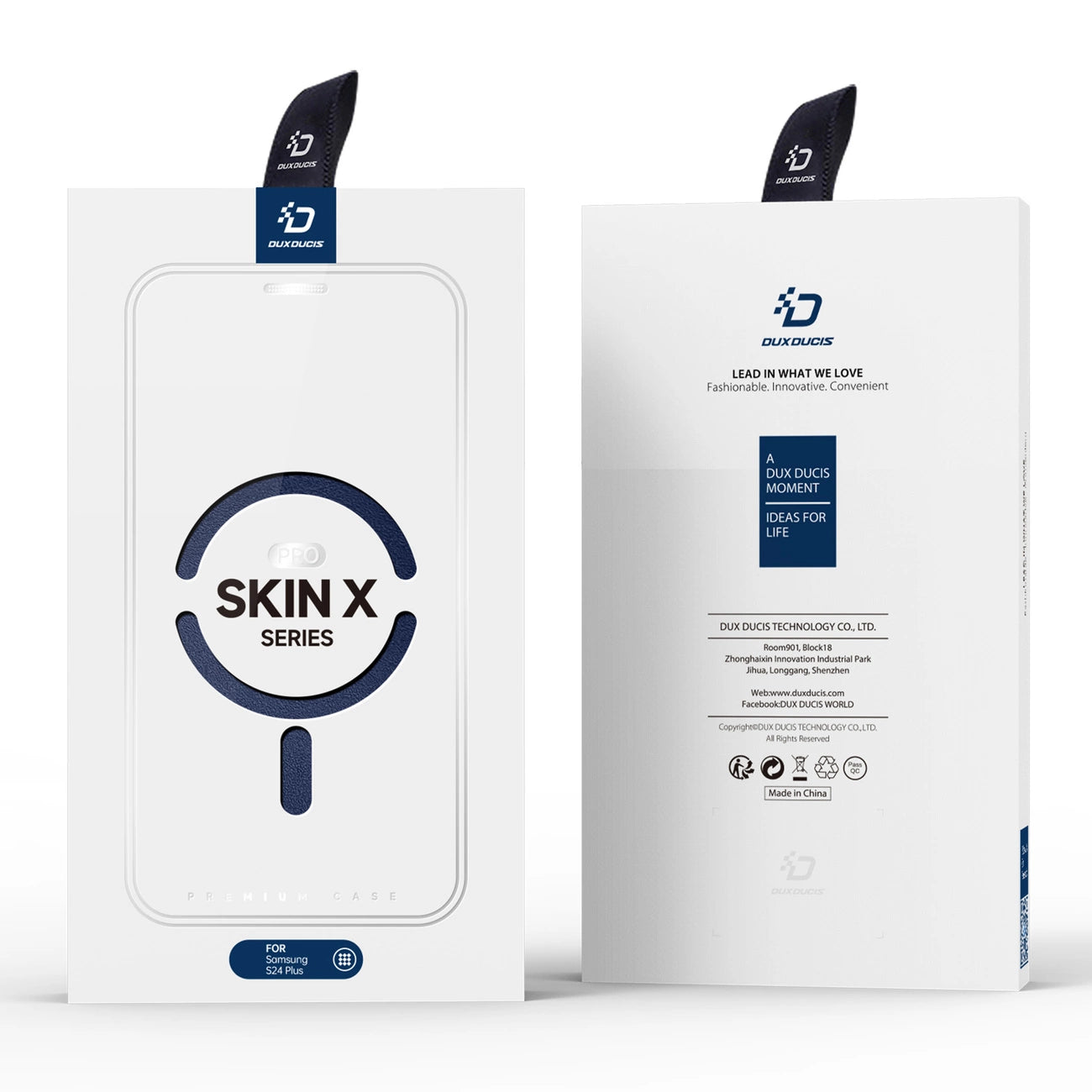 Dux Ducis Skin X Pro case for Samsung S24+ with magnetic ring and flap - blue_11