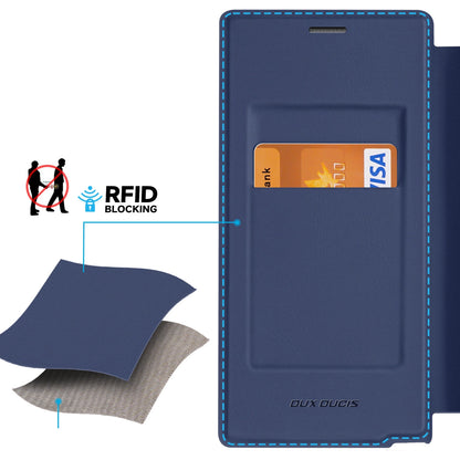 Dux Ducis Skin X Pro case for Samsung S24 Ultra with magnetic ring and flap - blue_12