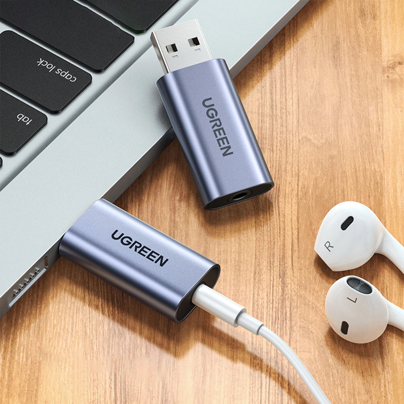 Ugreen CM383 audio adapter - gray_1