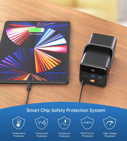 Choetech B664 Mini Power Station, powerbank 50000mAh 65W (black)_4