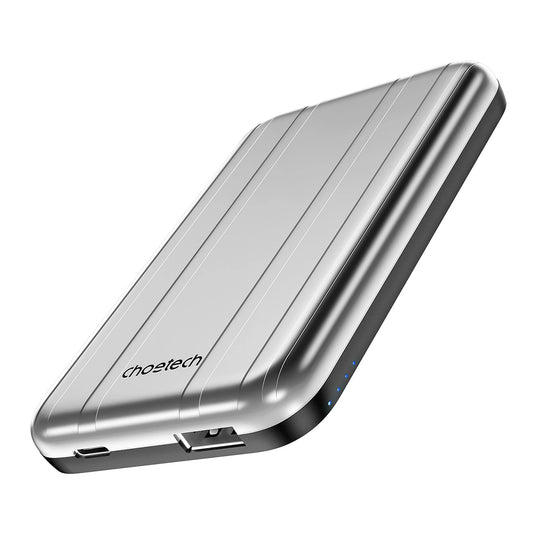 Choetech B655 mini wireless magnetic powerbank 5000mAh - silver_0