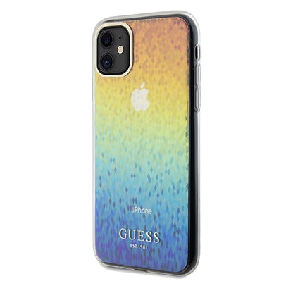 Guess IML Faceted Mirror Disco Iridescent case for iPhone 11 / Xr - multicolor_1