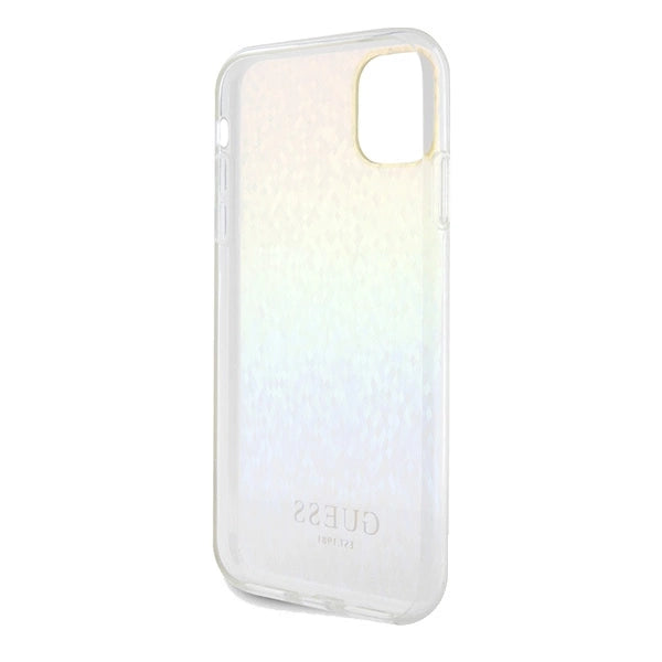 Guess IML Faceted Mirror Disco Iridescent case for iPhone 11 / Xr - multicolor_6