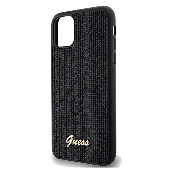 Guess Disco Metal Script case for iPhone 11 / Xr - black_5