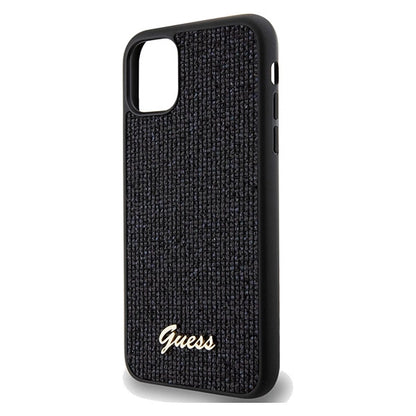 Guess Disco Metal Script case for iPhone 11 / Xr - black_5