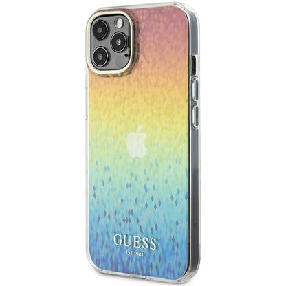 Guess IML Faceted Mirror Disco Iridescent case for iPhone 12/12 Pro - multicolor_1