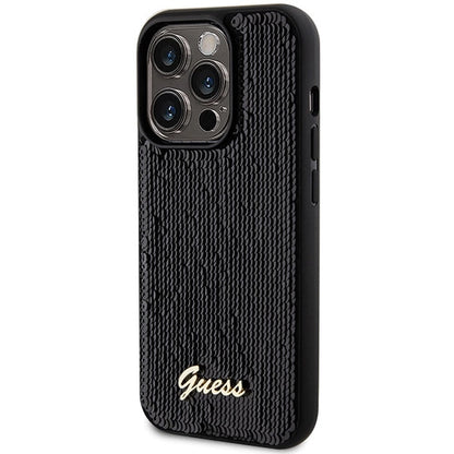Guess Sequin Script Metal case for iPhone 13 Pro / 13 - black_1