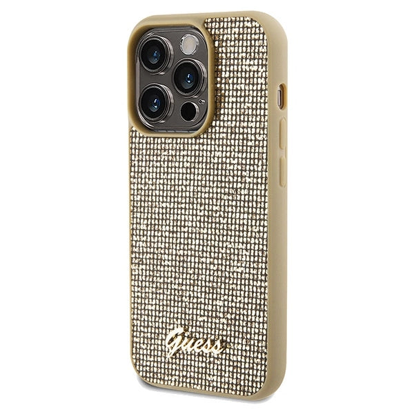 Guess Disco Metal Script case for iPhone 14 Pro - gold_1