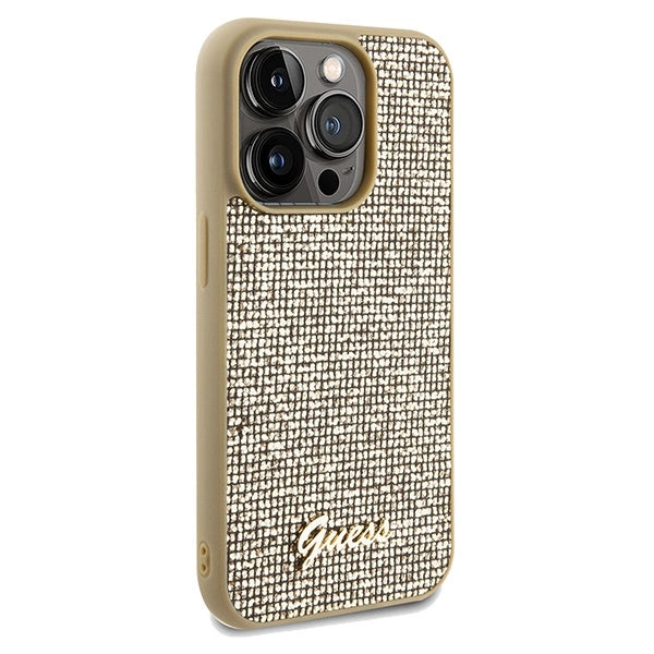 Guess Disco Metal Script case for iPhone 14 Pro - gold_3