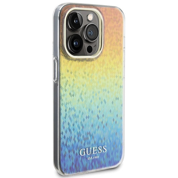 Guess IML Faceted Mirror Disco Iridescent case for iPhone 14 Pro Max - multicolored_3