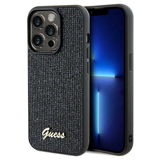 Guess Disco Metal Script case for iPhone 14 Pro Max - black_0