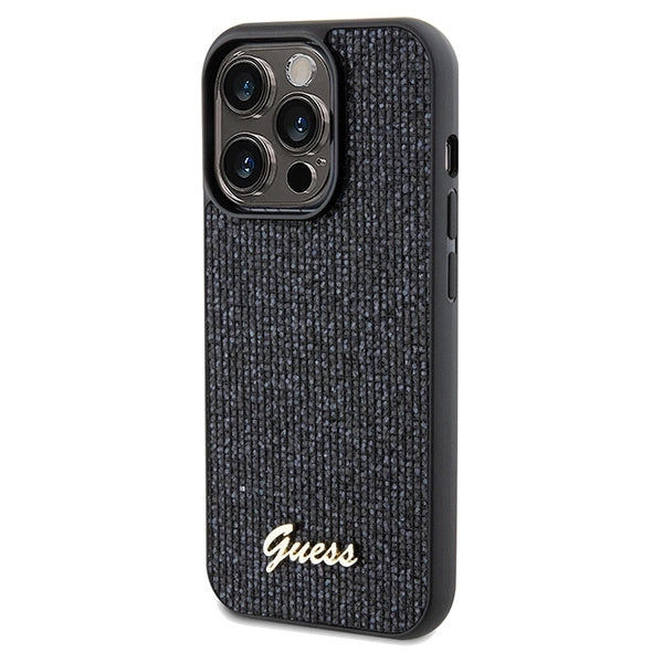Guess Disco Metal Script case for iPhone 14 Pro Max - black_1