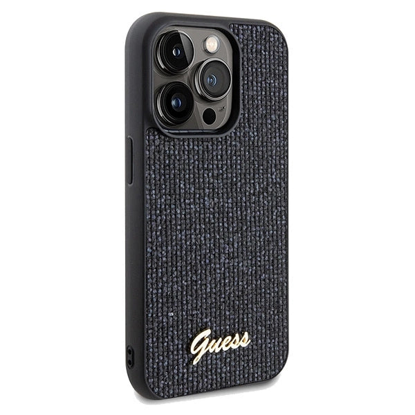 Guess Disco Metal Script case for iPhone 14 Pro Max - black_3