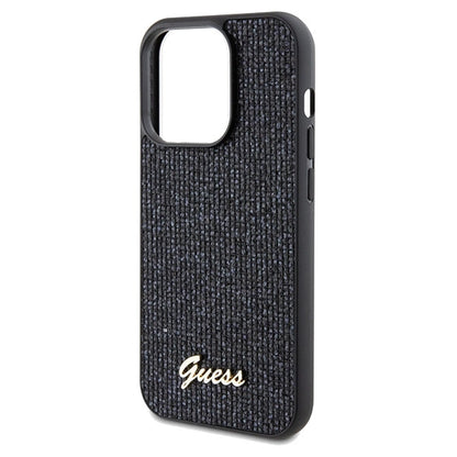 Guess Disco Metal Script case for iPhone 14 Pro Max - black_5