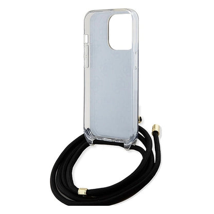 Guess Crossbody Cord 4G Print case for iPhone 15 Pro - black_5