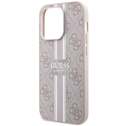 Guess 4G Printed Stripes MagSafe case for iPhone 15 Pro - pink_5