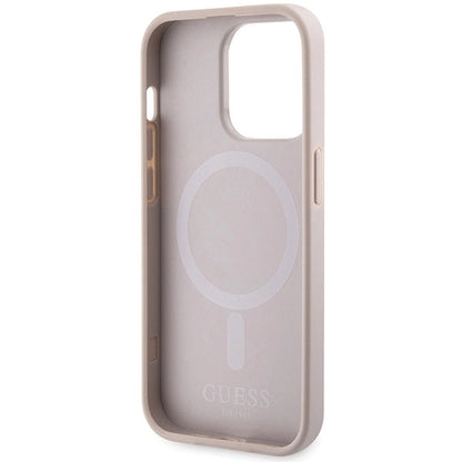 Guess 4G Printed Stripes MagSafe case for iPhone 15 Pro - pink_6