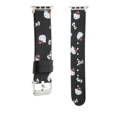 Hello Kitty Heads &amp; Bows Pattern Strap for Apple Watch 38/40/41mm - Black_2