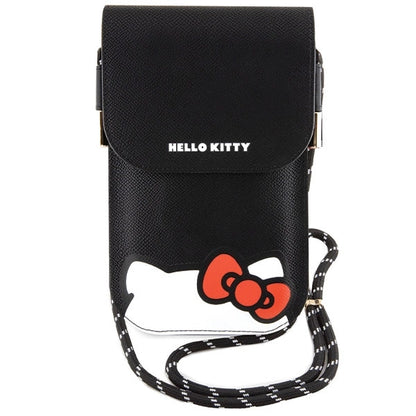 Hello Kitty Leather Hiding Kitty Cord bag - black_1