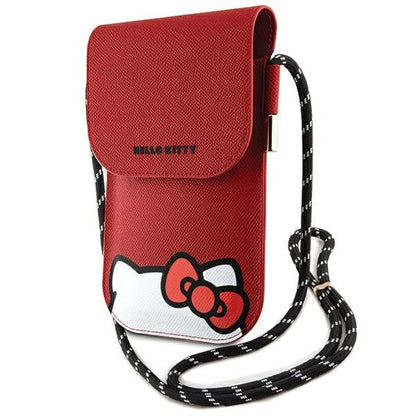 Hello Kitty Leather Hiding Kitty Cord bag - red_0