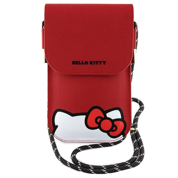 Hello Kitty Leather Hiding Kitty Cord bag - red_1