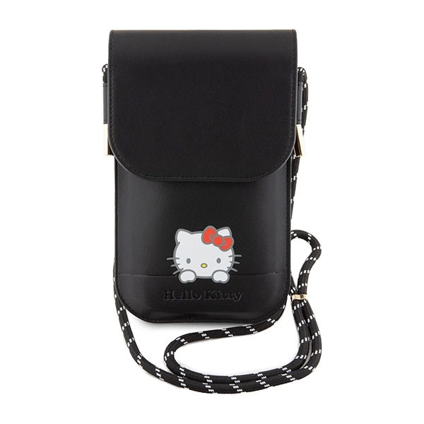 Hello Kitty Leather Daydreaming Cord bag - black_1