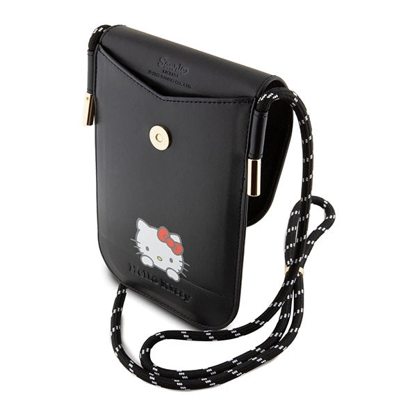 Hello Kitty Leather Daydreaming Cord bag - black_4