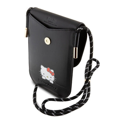 Hello Kitty Leather Daydreaming Cord bag - black_4