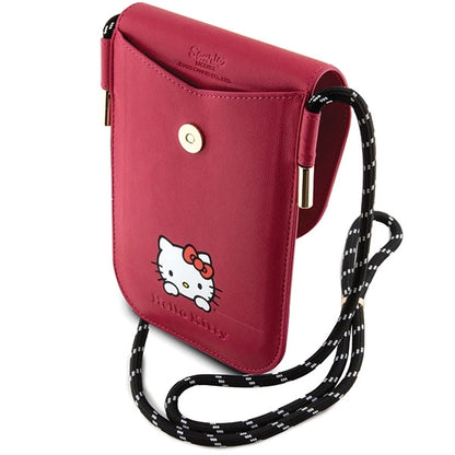 Hello Kitty Leather Daydreaming Cord bag - pink_4
