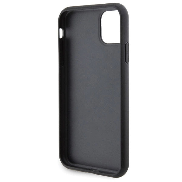 Karl Lagerfeld Gripstand Saffiano Choupette Pins Case for iPhone 11 / Xr - Black_6