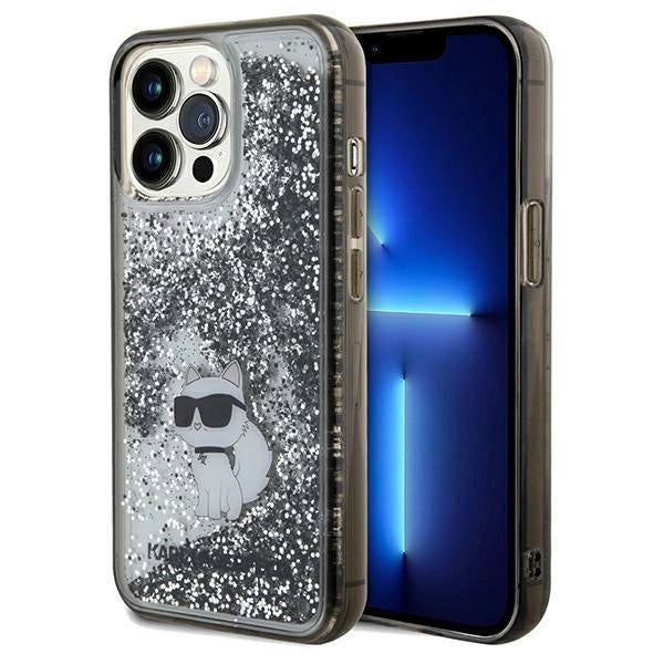 Karl Lagerfeld Liquid Glitter Choupette case for iPhone 13 Pro Max - transparent_0