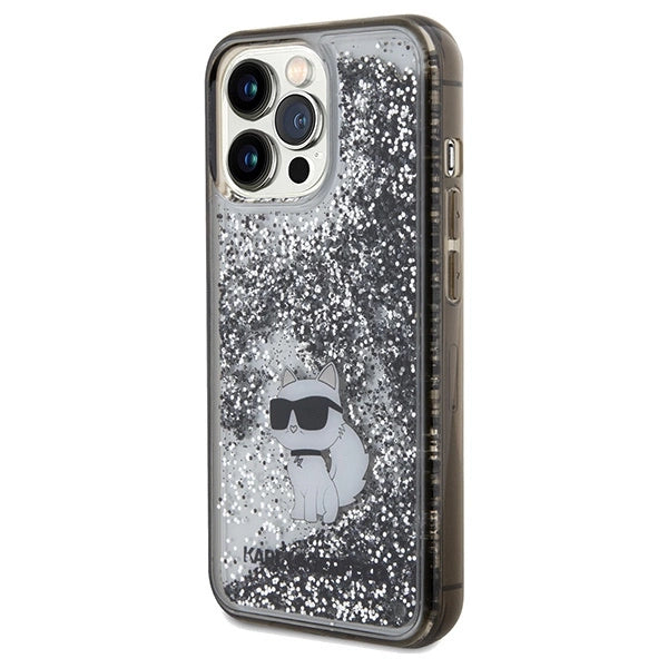 Karl Lagerfeld Liquid Glitter Choupette case for iPhone 13 Pro Max - transparent_1