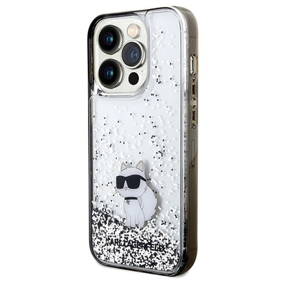 Karl Lagerfeld Liquid Glitter Choupette case for iPhone 14 Pro Max - transparent_1