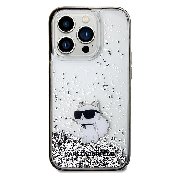 Karl Lagerfeld Liquid Glitter Choupette case for iPhone 14 Pro Max - transparent_2