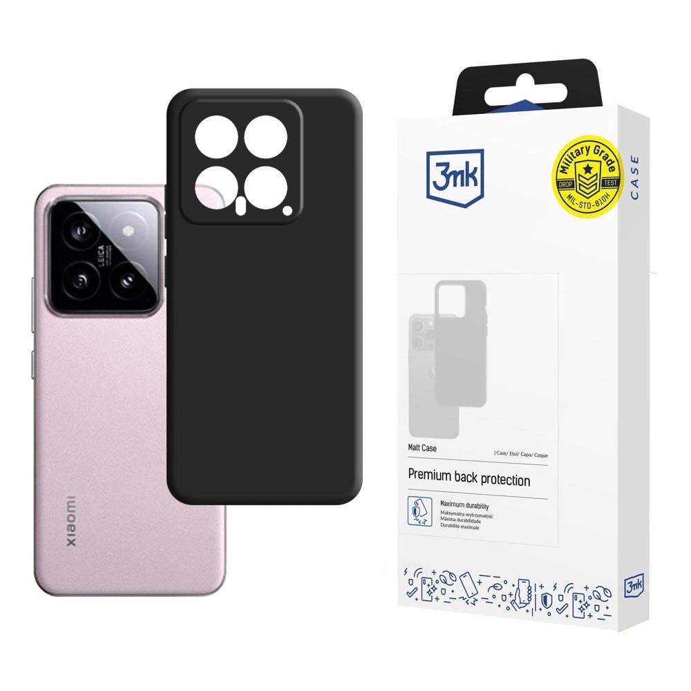 3mk Matt Case for Xiaomi 14 - black_0
