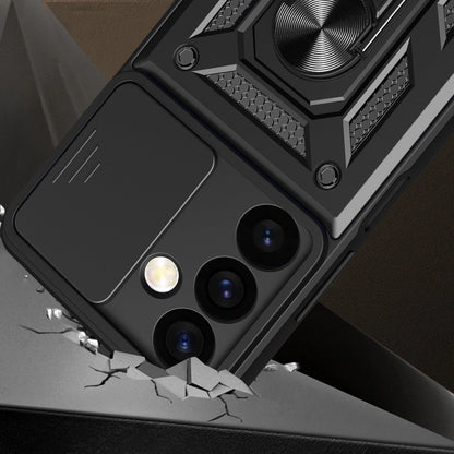 Hybrid Armor Camshield armored case for Samsung Galaxy S24+ with camera cover - black_3