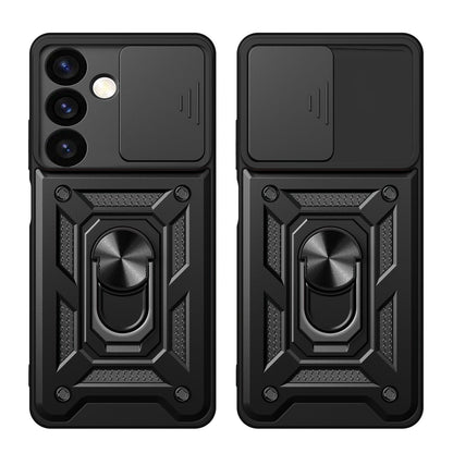 Hybrid Armor Camshield armored case for Samsung Galaxy S24+ with camera cover - black_1