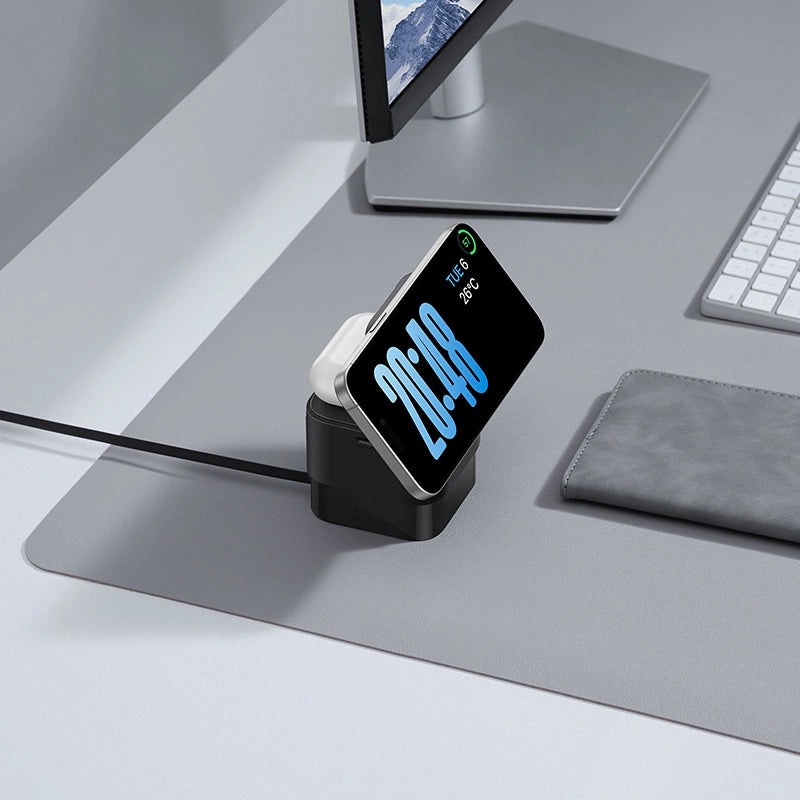 Baseus BS-W531 MagSafe / Qi USB-C 20W wireless charger - black_8