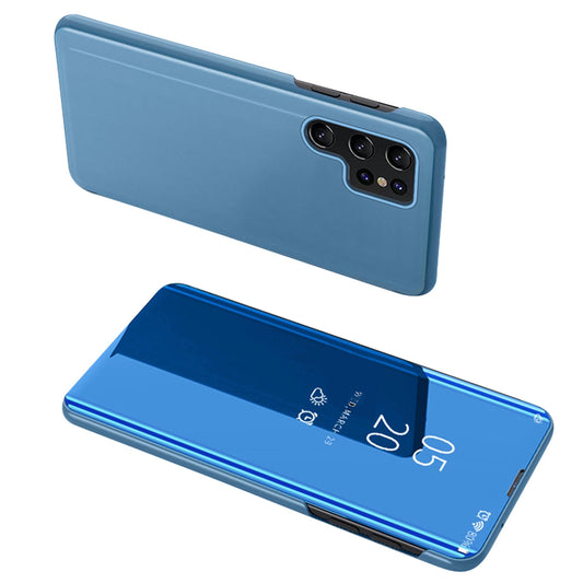 Clear View Case for Samsung S24 with flap - blue_0