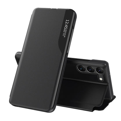 Eco Leather View Case for Samsung S24+ with flap - black_0