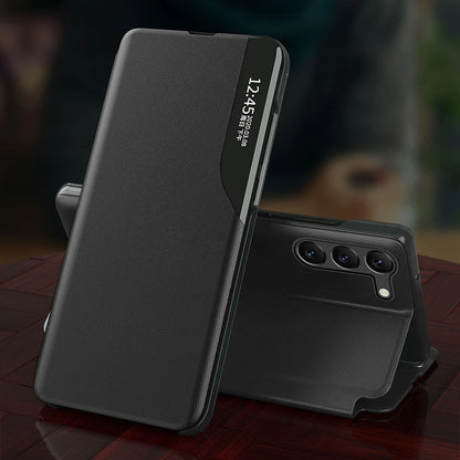 Eco Leather View Case for Samsung S24+ with flap - black_4