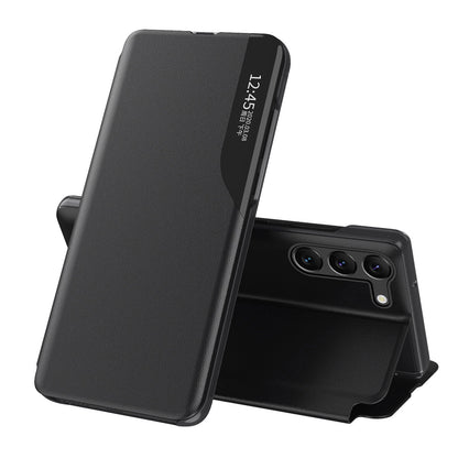 Eco Leather View Case for Samsung A05s with flap - black_0