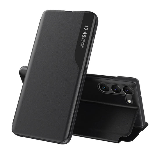 Eco Leather View Case for Samsung A05s with flap - black_0