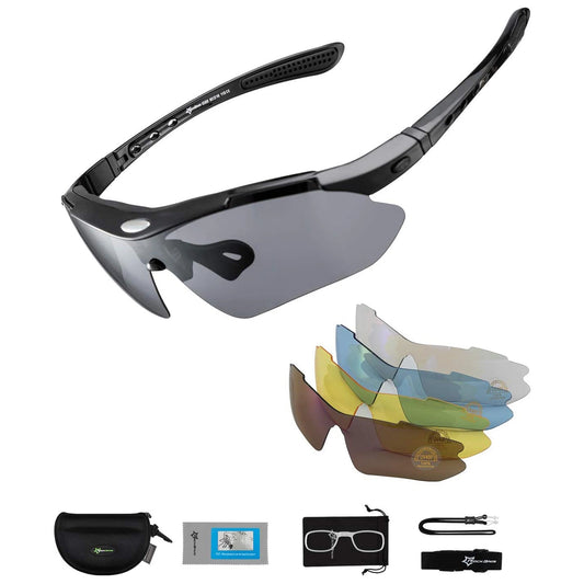Rockbros 10003 polarized cycling glasses - black_0