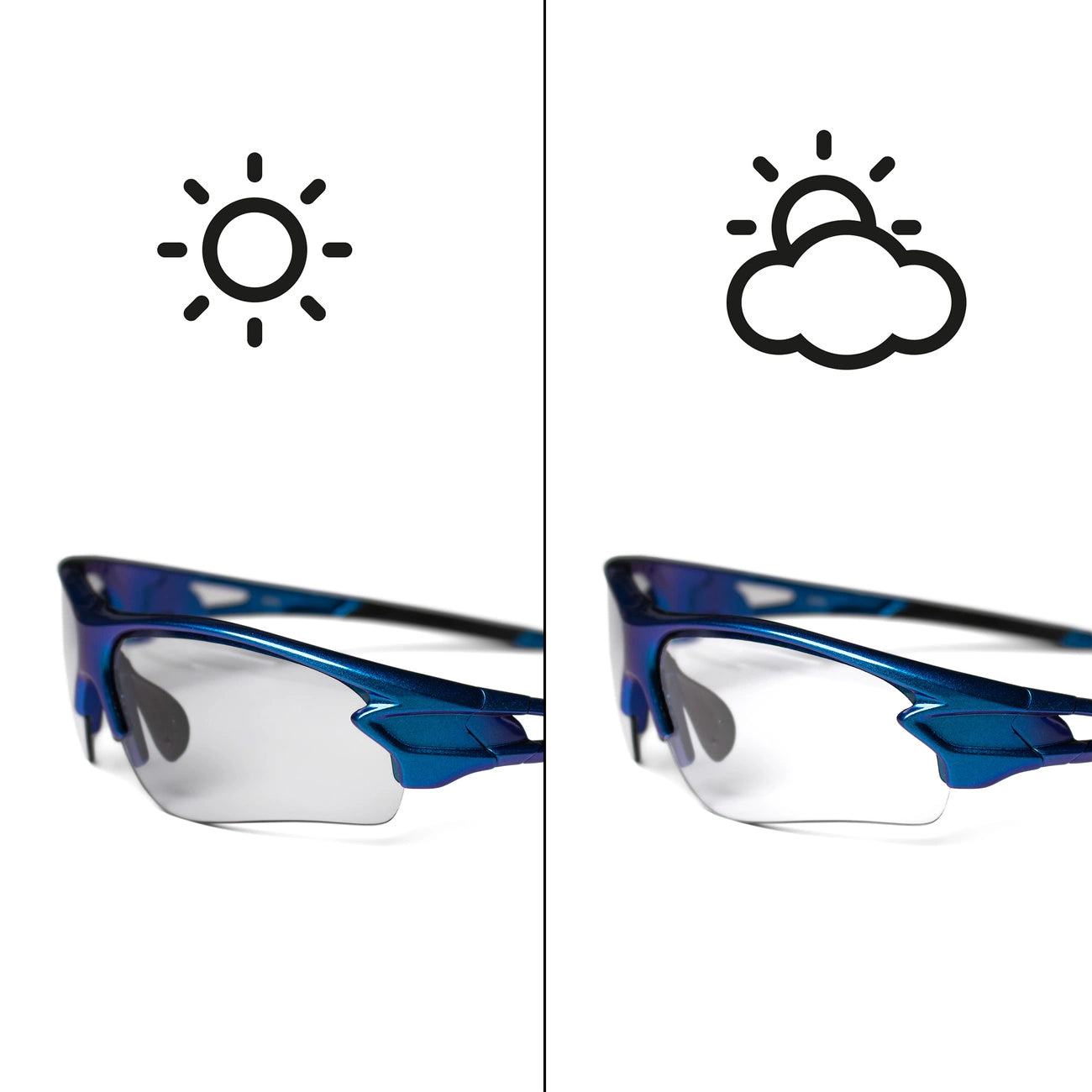 Rockbros 10069 photochromic UV400 cycling glasses - blue_1