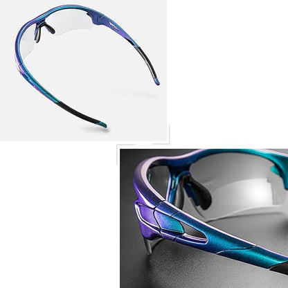 Rockbros 10069 photochromic UV400 cycling glasses - blue_6