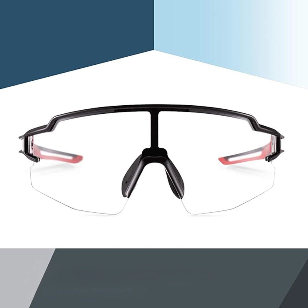 Rockbros 10173 photochromic UV400 cycling glasses - black and red_3
