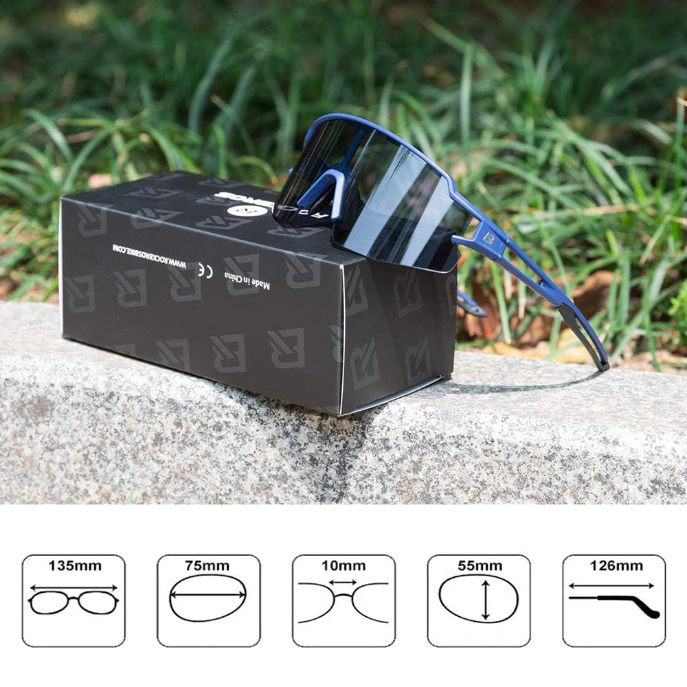 Rockbros 10174 photochromic UV400 cycling glasses - blue_5