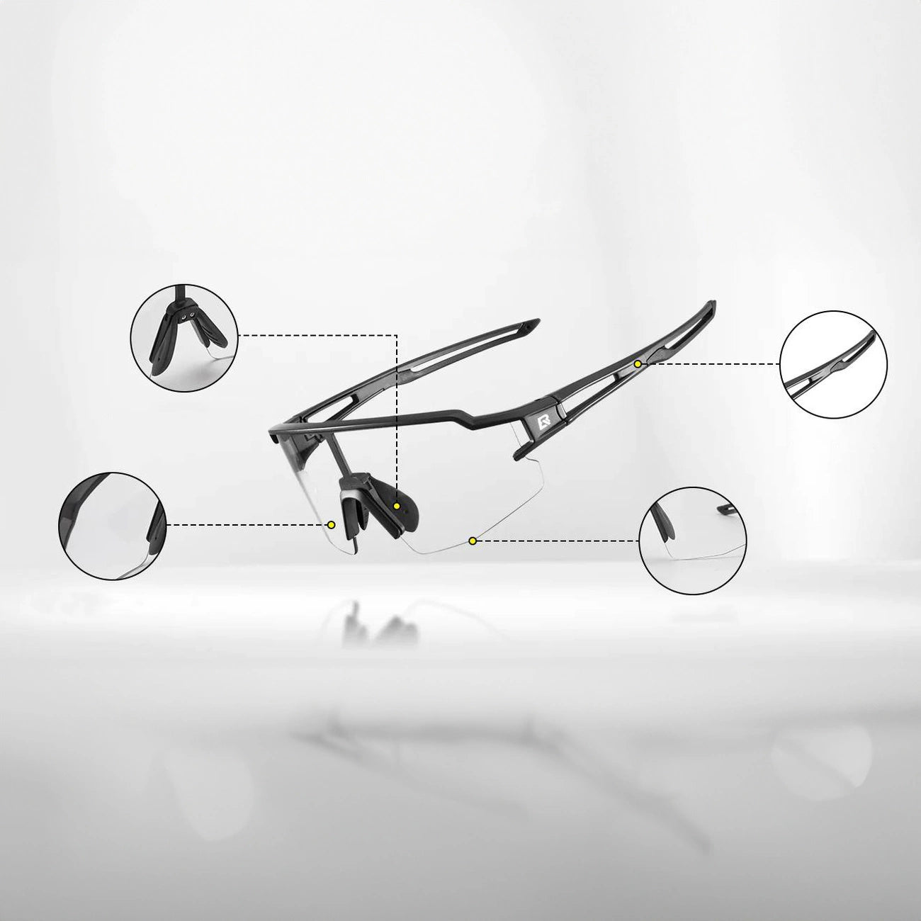 Rockbros 10175 photochromic UV400 cycling glasses - black_3