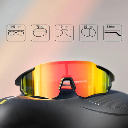 Rockbros 10182 polarizing cycling glasses - red_3